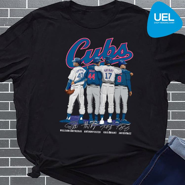 Cubs Willson Contreras Anthony Rizzo Kris Bryant Javier Baez signatures  shirt, hoodie, sweater, long sleeve and tank top