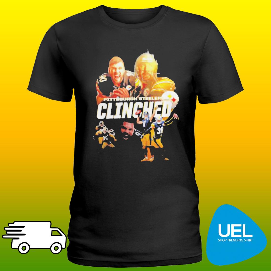 Pittsburgh Steelers Clinched 2022 NFL Playoffs Fan Gifts T-Shirt - REVER  LAVIE