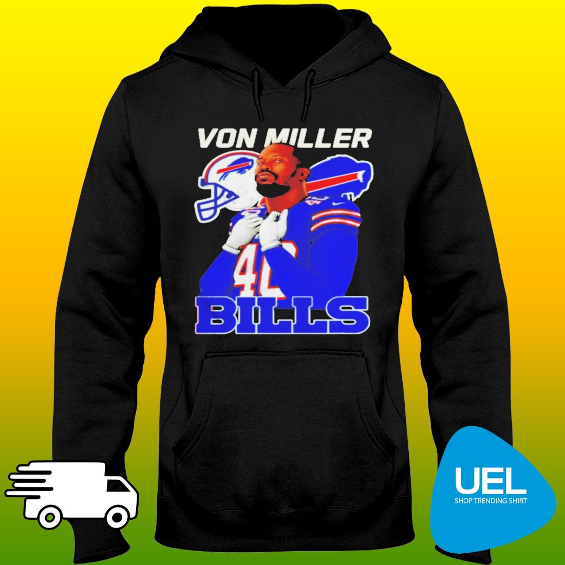 Bills von miller sporting a new haircut shirt, hoodie, sweater, long sleeve  and tank top