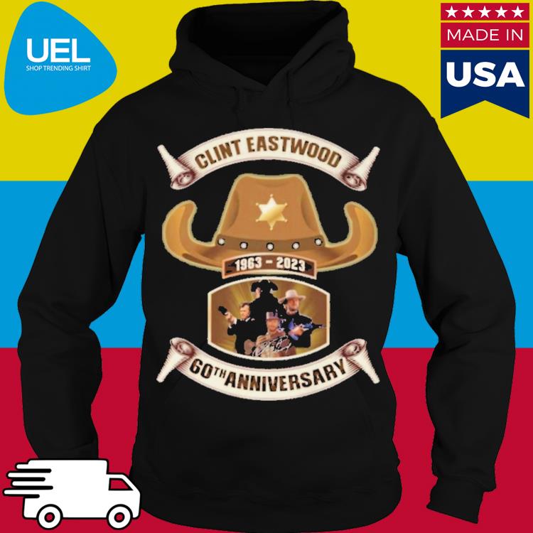 Official Clint eastwood 1963 2023 60th anniversary s hoodie