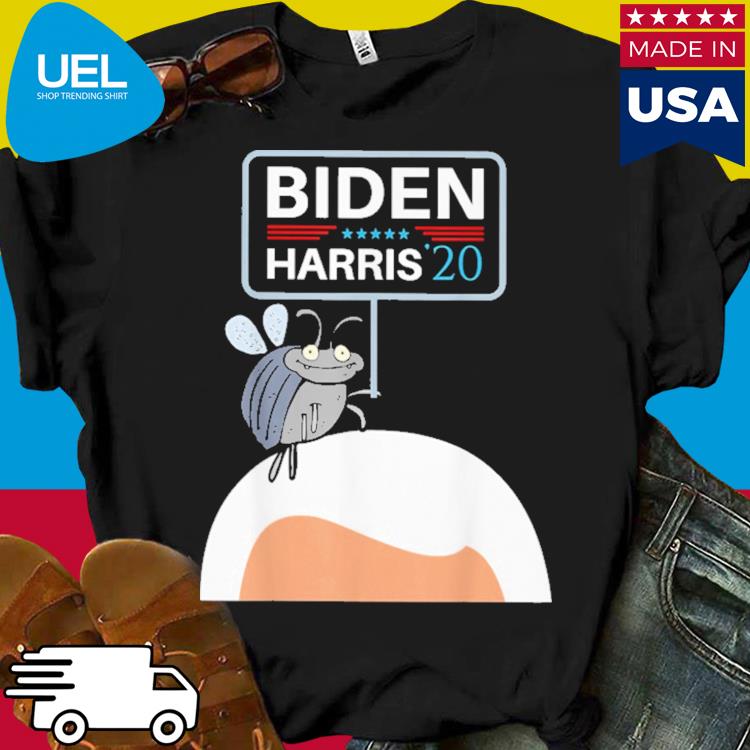 Official Debate fly on mike pence's head for biden harris 2020 shirt