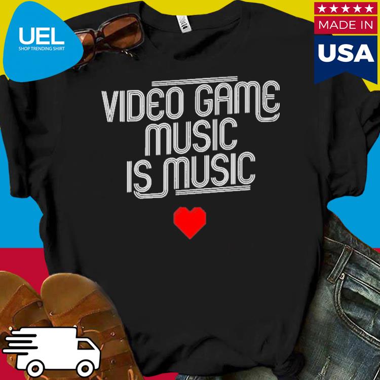 Official Mega ran video game music is music shirt