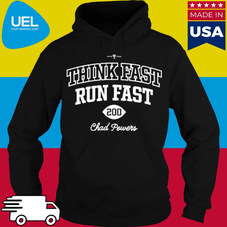 Official Saquon chad powers think fast run fast s hoodie