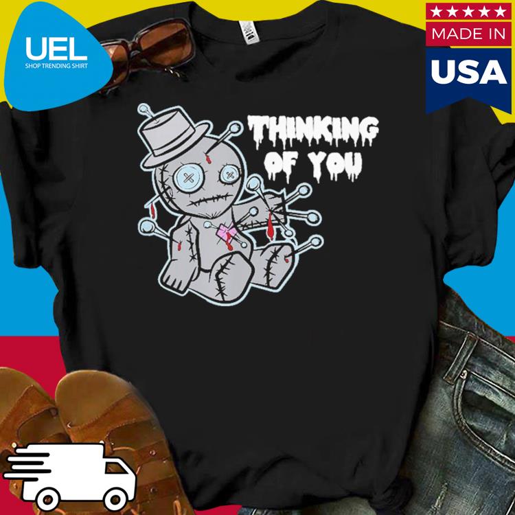 Official Voodoo doll thinking of you halloween shirt