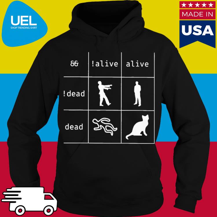 Official Boolean logic alive and dead s hoodie