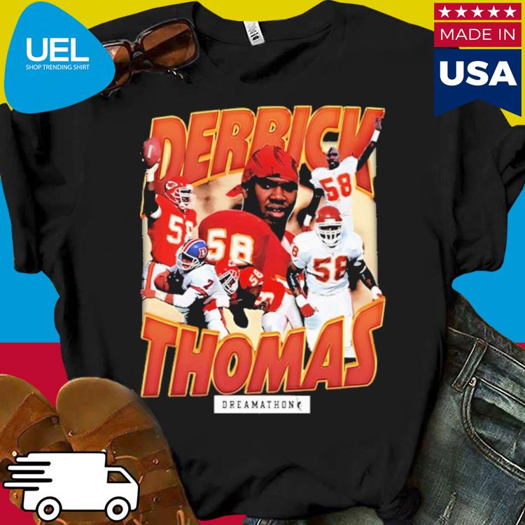 Official Dreamathon merch derrick thomas shirt, hoodie, tank top, sweater  and long sleeve t-shirt