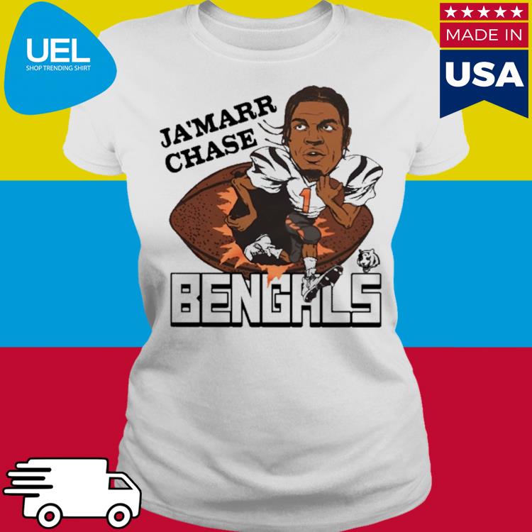 Cincinnati Bengals Ja'Marr Chase #1  Retro Cincinnati Bengals T-Shirt –  HOMAGE