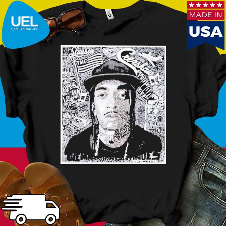 Lebron wearing nip hussle the great vol 1 shirt