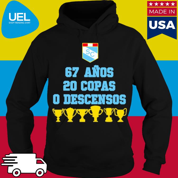 Official 67 anos 20 copas 0 descensos s hoodie