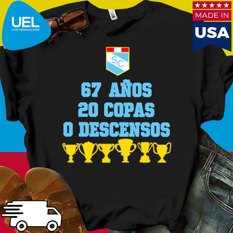 Official 67 anos 20 copas 0 descensos shirt