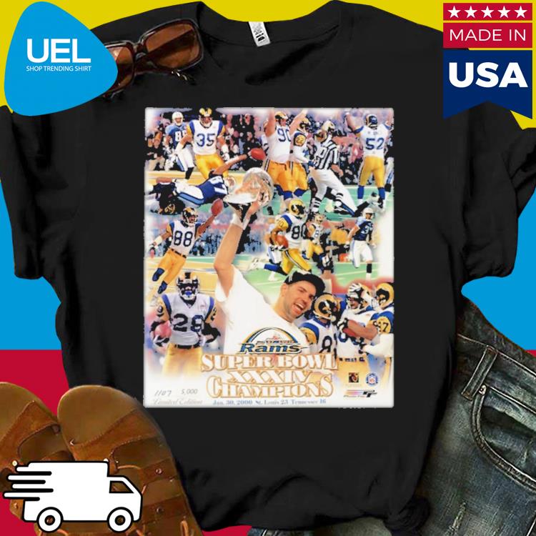 Official Rams super bowl xxxiv champions shirt
