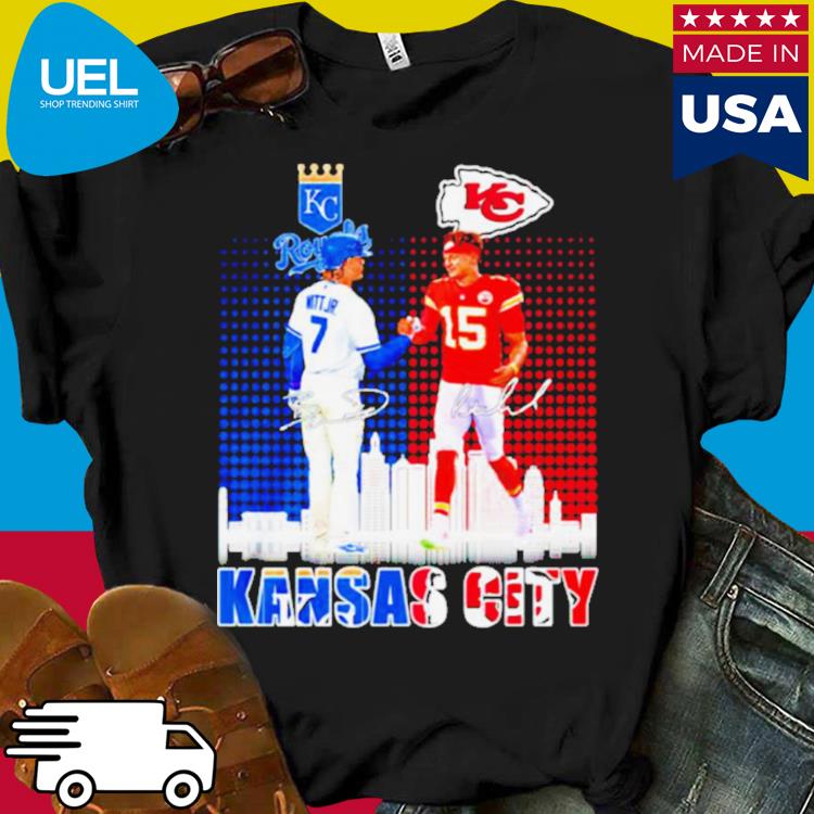 Kansas City Patrick Mahomes Bobby Witt Jr Signatures Shirt