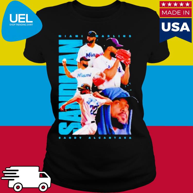 Official Sandy alcantara miamI marlins Football player T-shirt