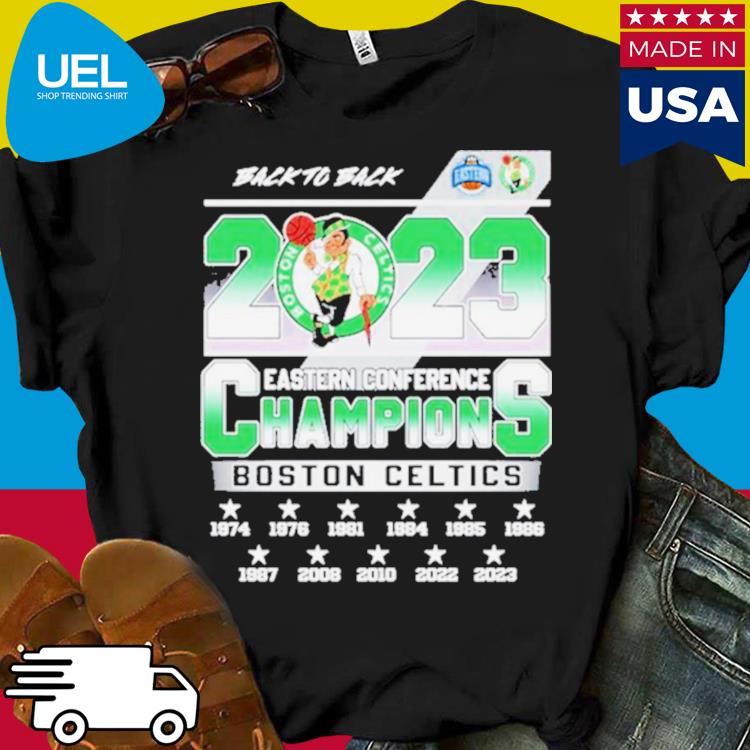 Official boston Celtics back to back 2023 eastern conference champions shirt,  hoodie, sweater, long sleeve and tank top