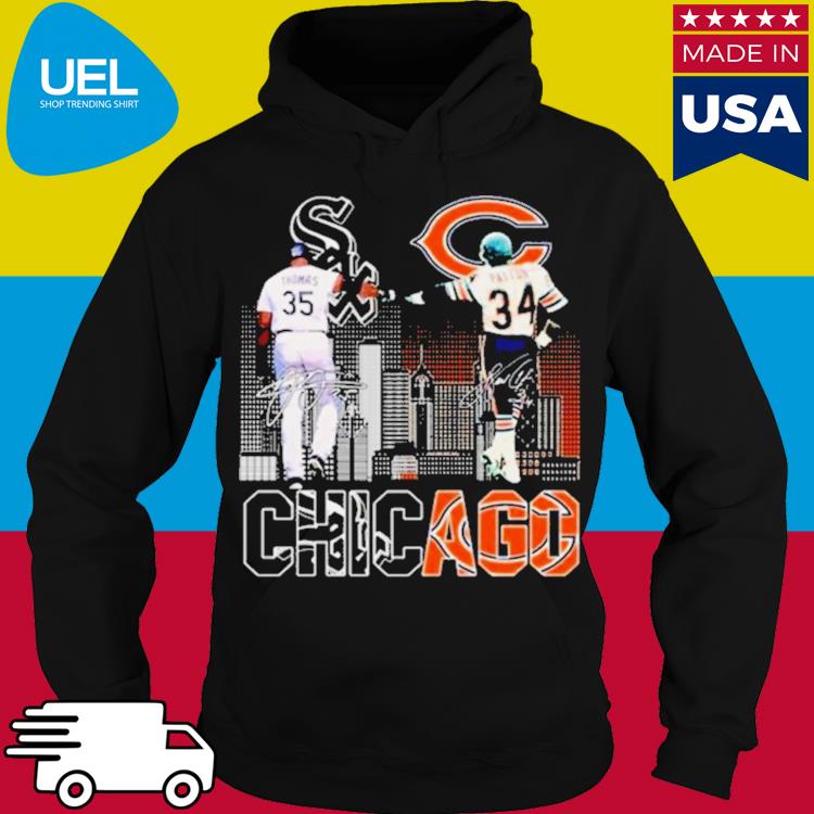 Chicago bears & chicago white sox thomas and patton skylines signatures  2023 shirt, hoodie, sweater, long sleeve and tank top