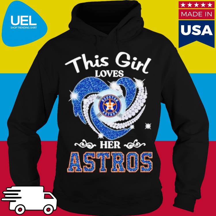 This Girl Loves Her Houston Astros Diamond Heart shirt, hoodie