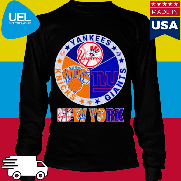 New york sport team ny yankees ny knicks and ny giants shirt, hoodie, tank  top, sweater and long sleeve t-shirt