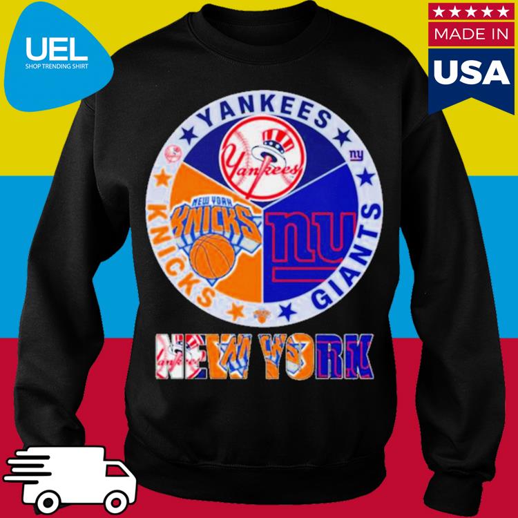 New York Sport Team NY Yankees NY Knicks and NY Giants Shirt