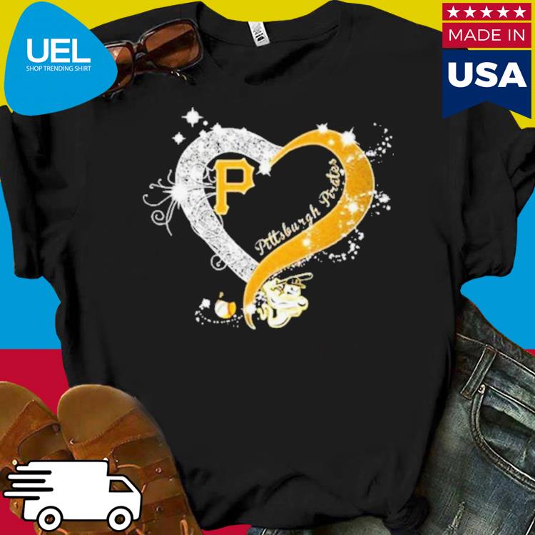 Heart Of Pittsburgh P For Pittsburgh Pirates Shirt, hoodie, sweater, long  sleeve and tank top