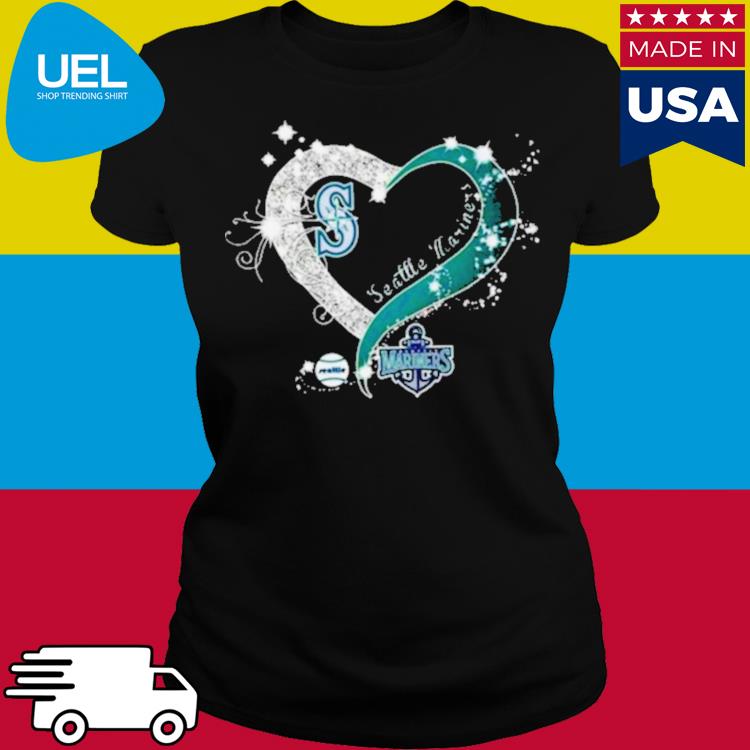 Seattle Mariners Baseball Glitter Heart 2023 shirt, hoodie