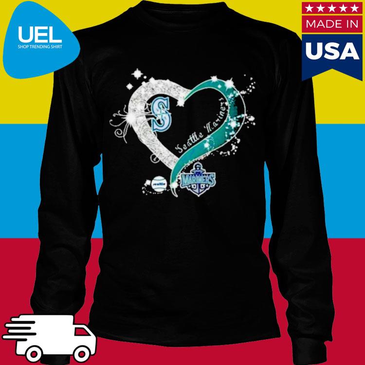 Seattle Mariners Baseball Glitter Heart 2023 shirt, hoodie