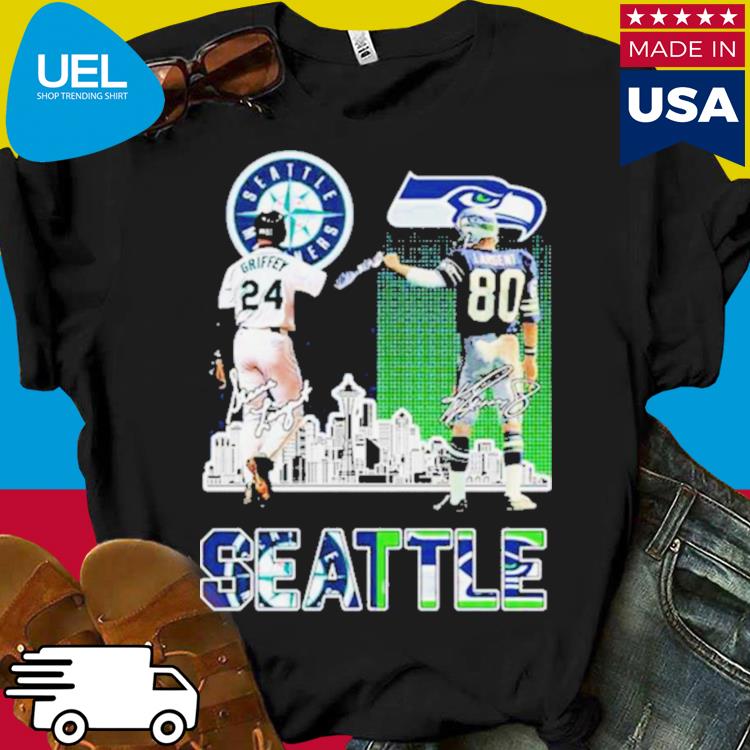 Seattle Mariners Griffey And Seahawks Largent City Champion Shirt