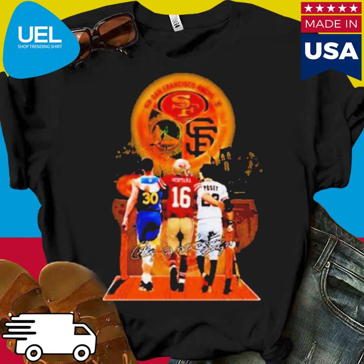 Official san Francisco City San Francisco 49Ers And San Francisco Giants  And Golden State Warriors Logo Tee 2023 shirt, hoodie, longsleeve,  sweatshirt, v-neck tee