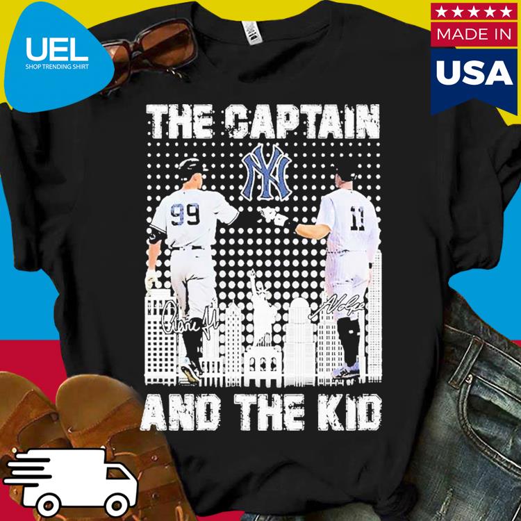 Official aaron Judge And Brett Gardner The Captain And The Kid Signatures  Shirt, hoodie, sweater, long sleeve and tank top