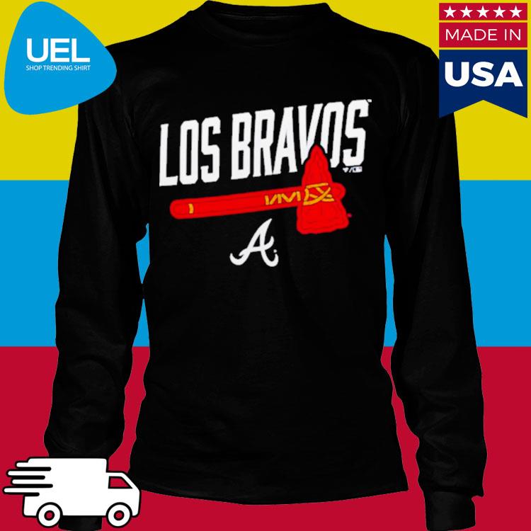 Atlanta Braves Los Bravos logo shirt, hoodie, sweater, long sleeve and tank  top