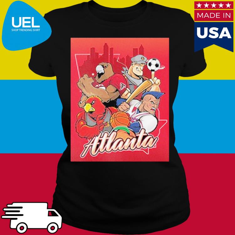 Atlanta Falcons X Atlanta Braves X Atlanta Hawks X Atlanta United Fc Art By  Eric Poole Unique Poster Shirt, hoodie, sweater, long sleeve and tank top