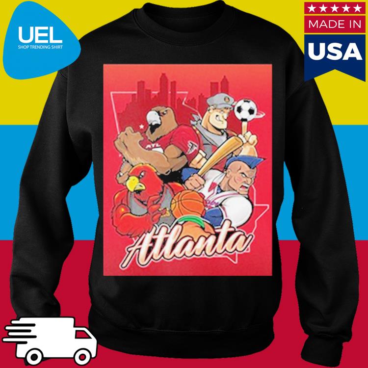 Official Atlanta falcons x atlanta braves x atlanta hawks x atlanta united  fc art by eric poole unique T-shirt, hoodie, tank top, sweater and long  sleeve t-shirt