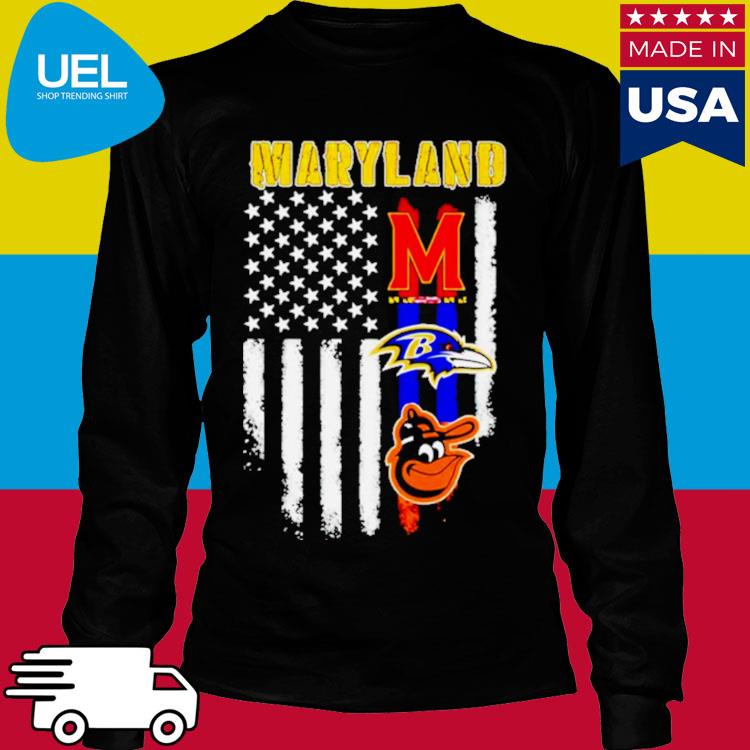 Maryland Baltimore Ravens Orioles And Terrapins T Shirt, hoodie