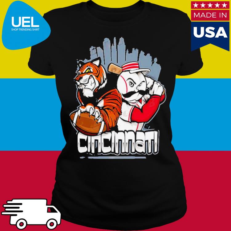 Cincinnati Bengals X Cincinnati Reds Art By Eric Poole Unique