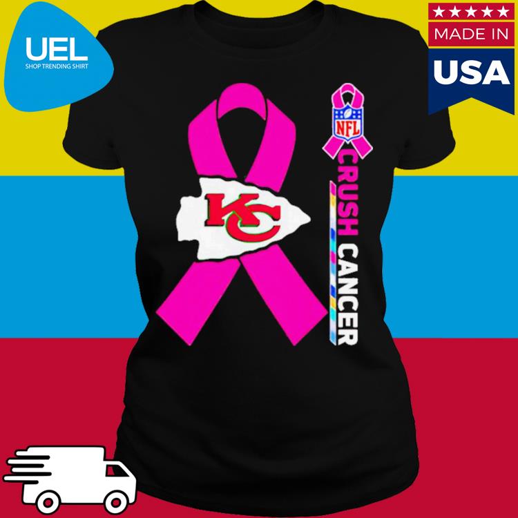 Kansas City Chiefs Nfl Crush Cancer T-shirt,Sweater, Hoodie, And Long  Sleeved, Ladies, Tank Top