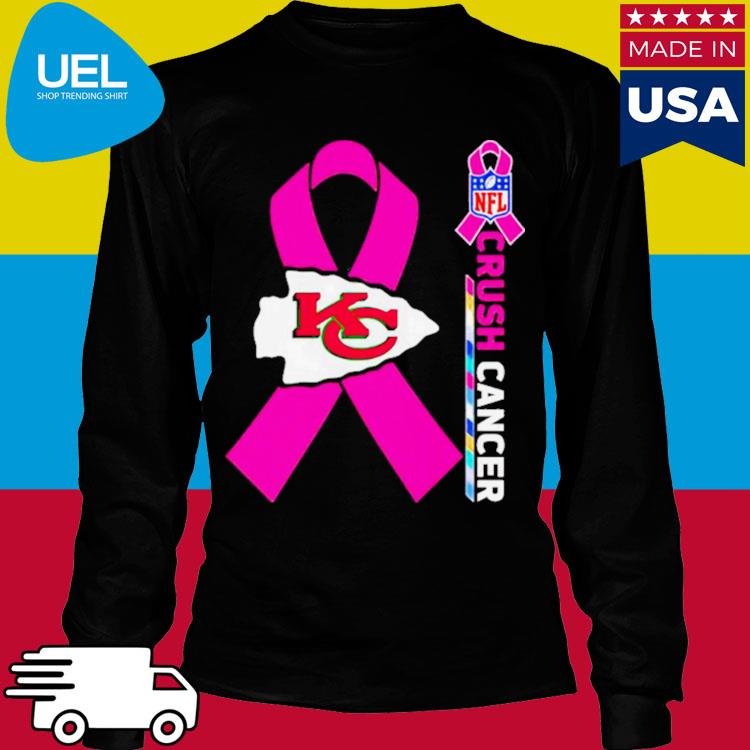 Kansas City Chiefs Nfl Crush Cancer T-shirt,Sweater, Hoodie, And Long  Sleeved, Ladies, Tank Top