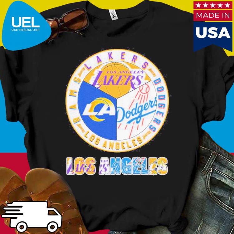 Los Angeles City Of Champions Los Angeles Rams Los Angeles Lakers and Los  Angeles Dodgers shirt, hoodie, sweater, long sleeve and tank top