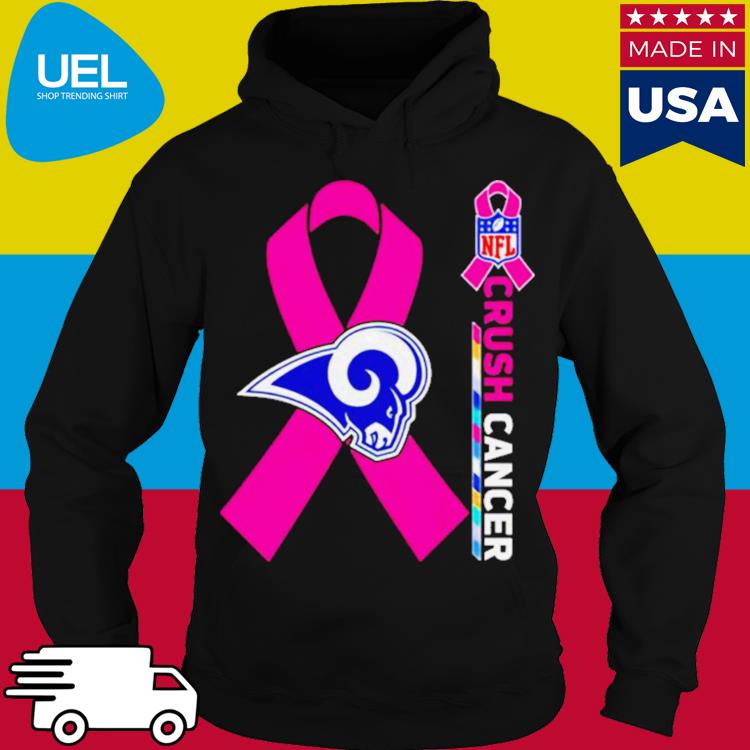 NFL Crush Cancer Los Angeles Rams Shirt, hoodie, sweater, long