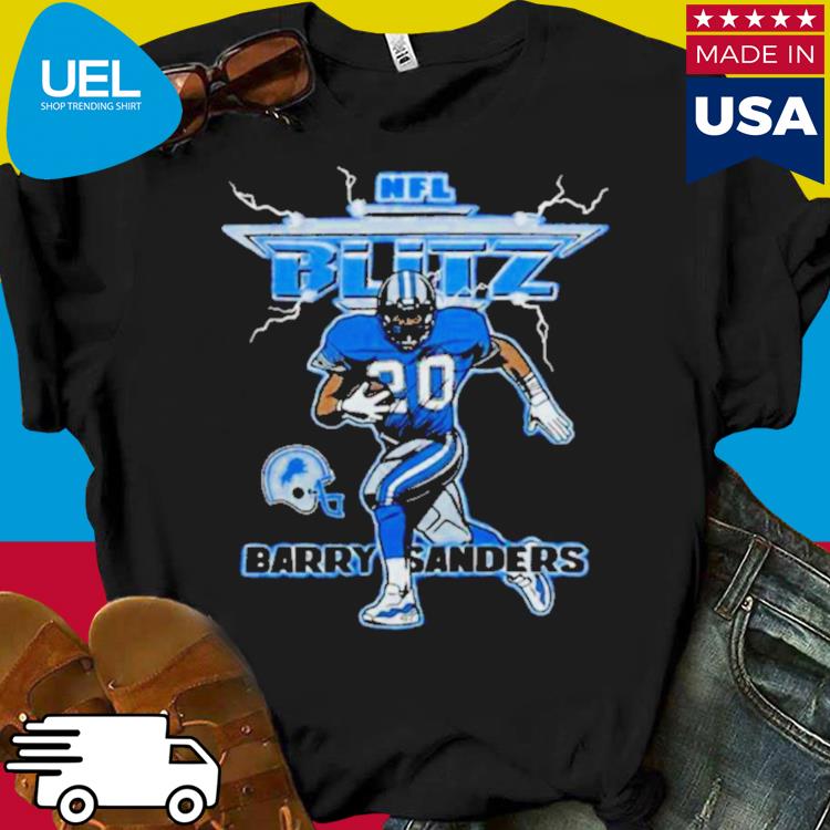 Nfl Blitz Lions Barry Sanders Shirt in 2023