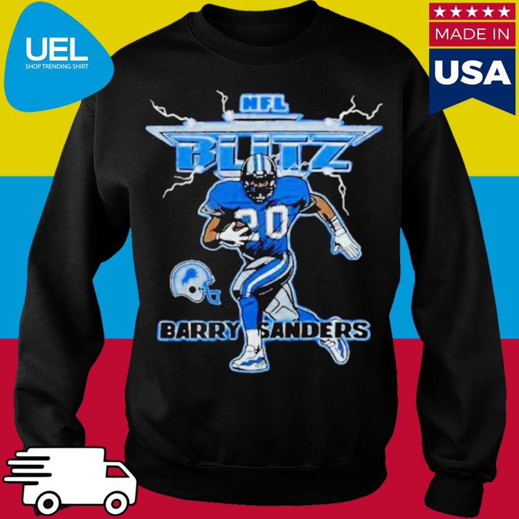 Official Product nfl Blitz Lions Barry Sanders Shirt, hoodie, sweater, long  sleeve and tank top