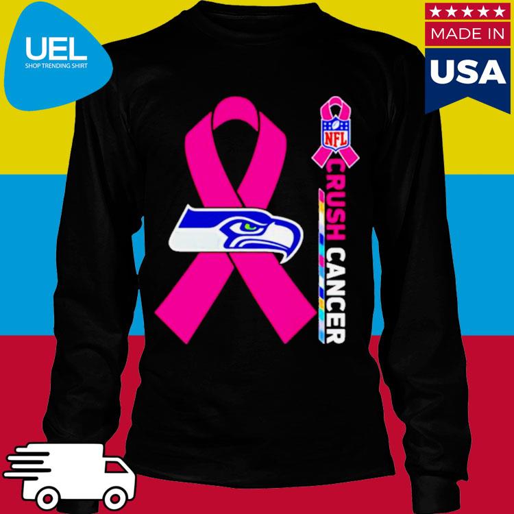 Official Seattle Seahawks Nfl Crush Cancer Shirt, hoodie, tank top, sweater  and long sleeve t-shirt