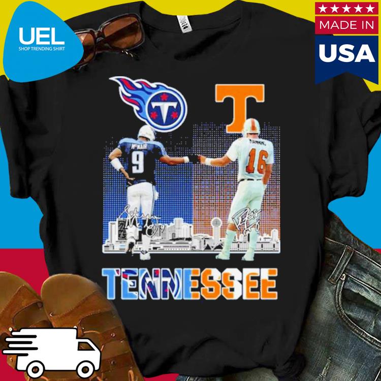 Official tennessee titans and volunteers city champion signatures 2023 shirt,  hoodie, sweater, long sleeve and tank top