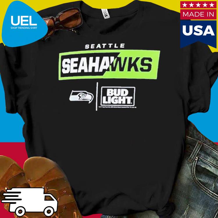 Official seattle Seahawks Fanatics Branded Nfl X Bud Light T-Shirt