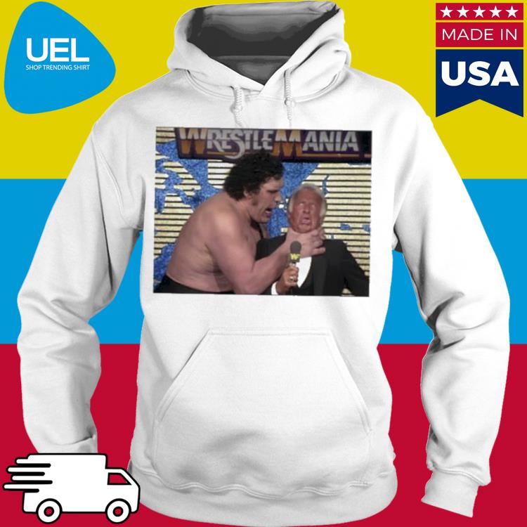 Official andre the giant choking bob uecker wrestling shirt, hoodie, tank  top, sweater and long sleeve t-shirt