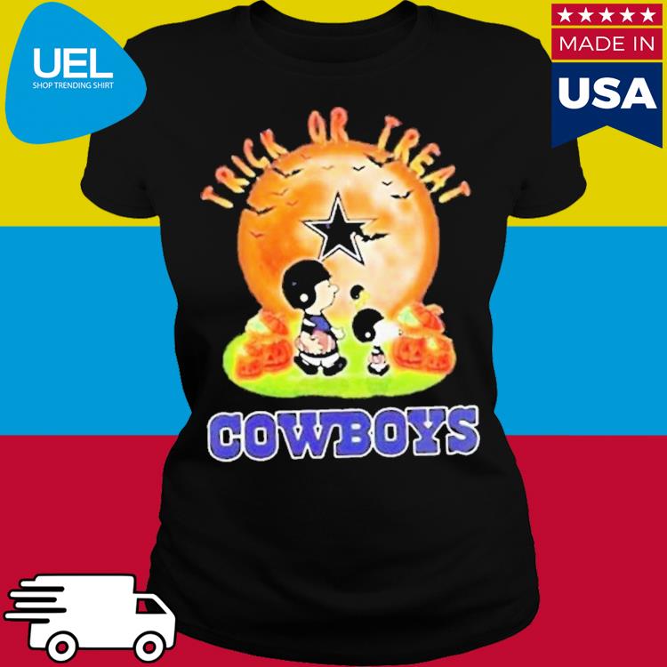 Snoopy and Charlie Brown Pumpkin Dallas Cowboys Halloween Moon shirt -  Online Shoping