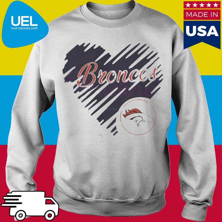 Heart Denver Broncos NFL Logo shirt, hoodie, sweater, long sleeve