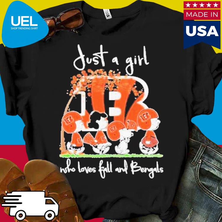 Official just A Girl Who Loves Fall And Bengals T Shirt, hoodie, sweater,  long sleeve and tank top