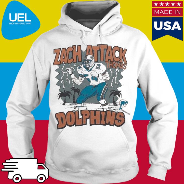 Official miami dolphins zach attack thomas dolphins shirt, hoodie, sweater,  long sleeve and tank top