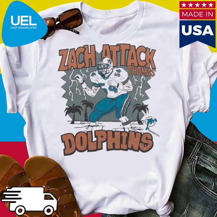 Official miami dolphins zach attack thomas dolphins shirt, hoodie, sweater,  long sleeve and tank top