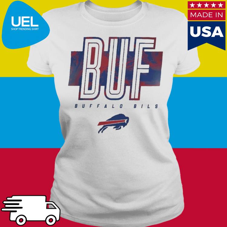 Nfl Team Apparel Buffalo Bills Abbreviated Grey Hoodie