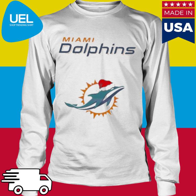 Santa miami dolphins nfl Christmas logo 2023 sweater, hoodie